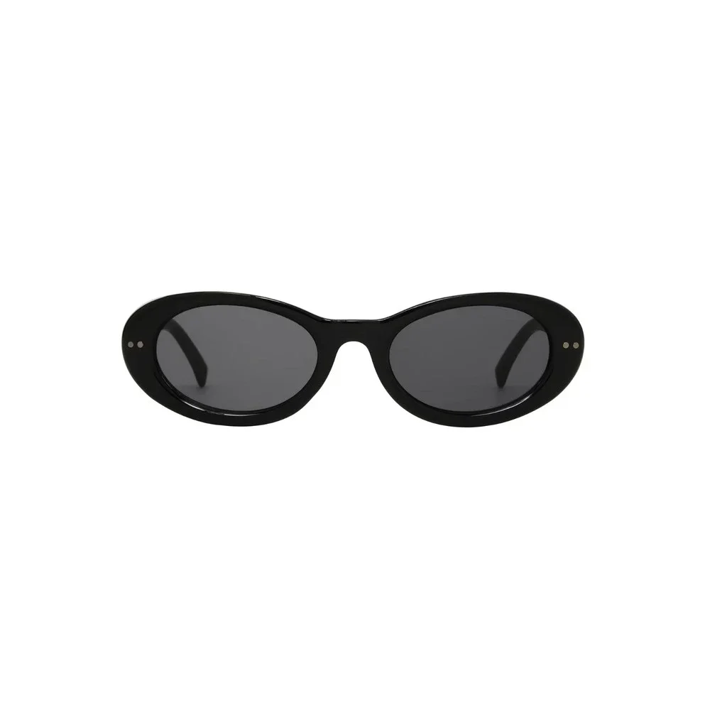 Foster Grant‎ Womens Black Oval Trend Sunglasses T12